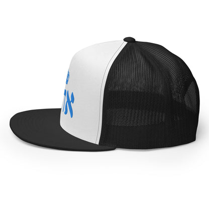 EHAD trucker cap Black & White hat, Blue EHAD