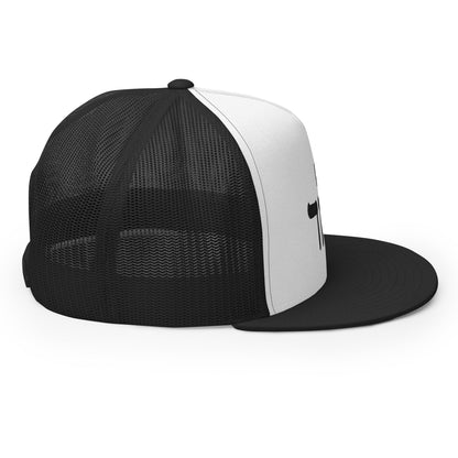 EHAD trucker cap Black & White hat, Black EHAD