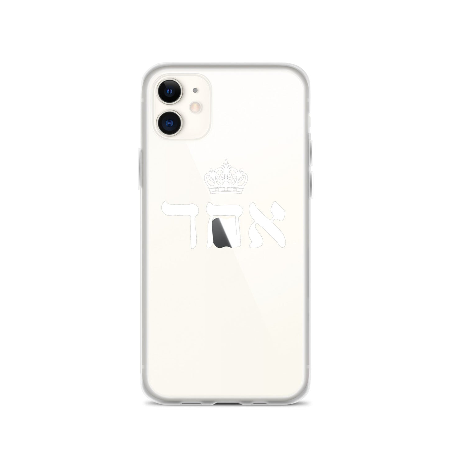 ECHAD with Crown, WHITE, Clear Case for iPhone®