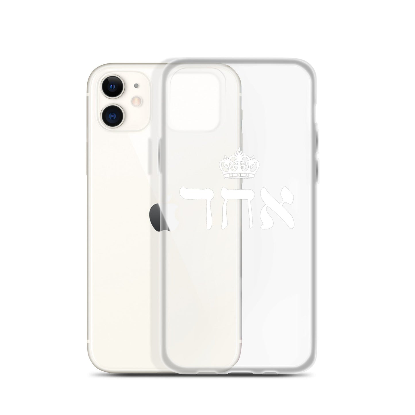 ECHAD with Crown, WHITE, Clear Case for iPhone®