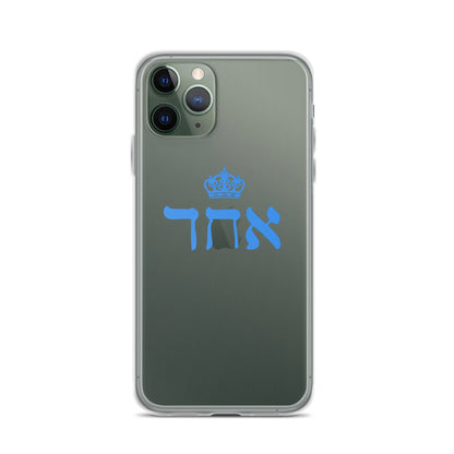 ECHAD with Crown, BLUE, Clear Case for iPhone®