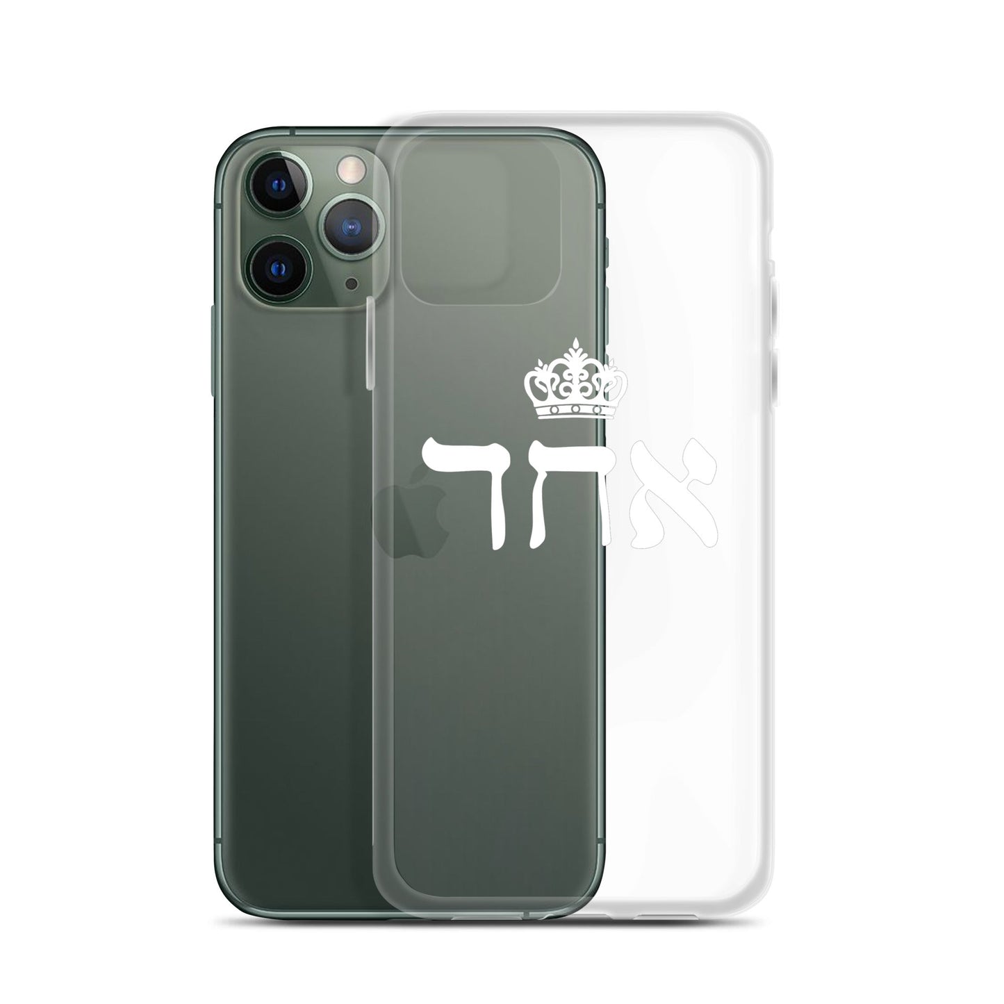 ECHAD with Crown, WHITE, Clear Case for iPhone®