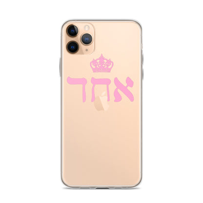 ECHAD with Crown, PINK, Clear Case for iPhone®