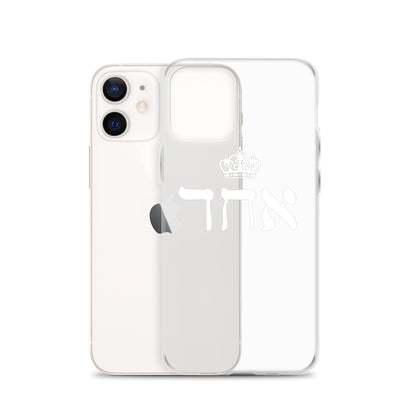 ECHAD with Crown, WHITE, Clear Case for iPhone®