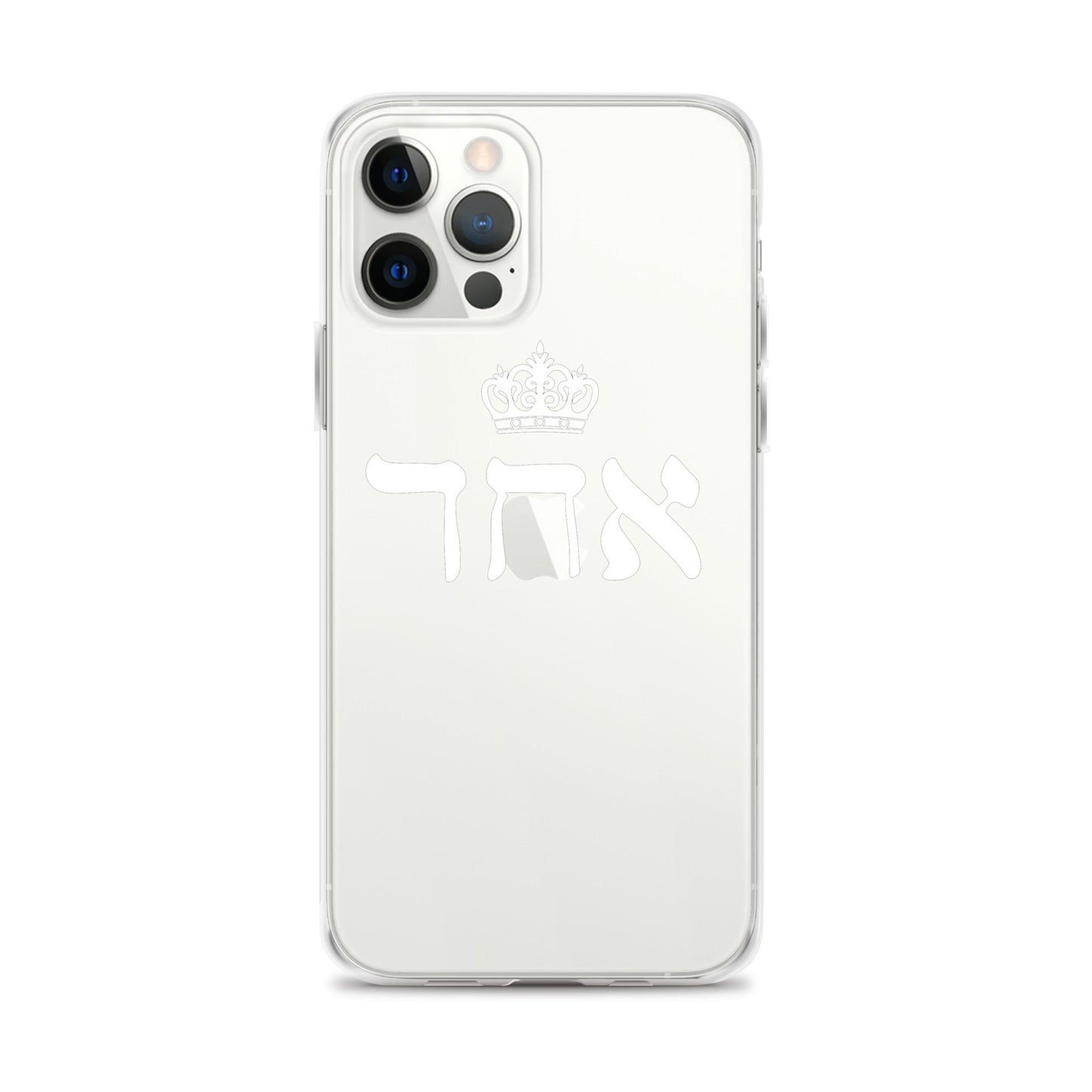 ECHAD with Crown, WHITE, Clear Case for iPhone®