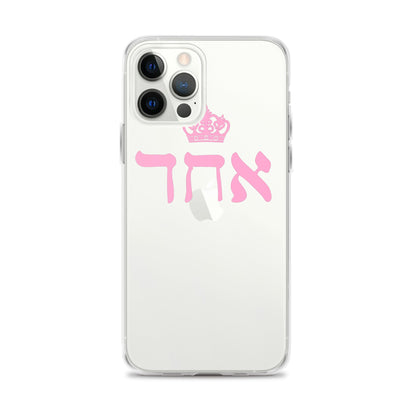 ECHAD with Crown, PINK, Clear Case for iPhone®