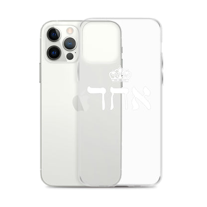 ECHAD with Crown, WHITE, Clear Case for iPhone®