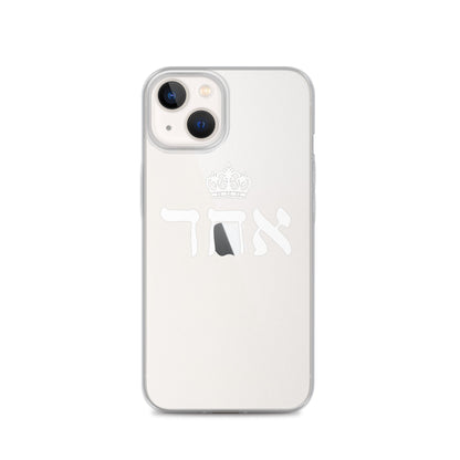 ECHAD with Crown, WHITE, Clear Case for iPhone®