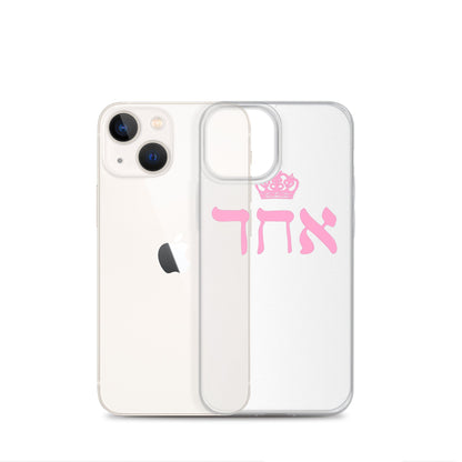 ECHAD with Crown, PINK, Clear Case for iPhone®