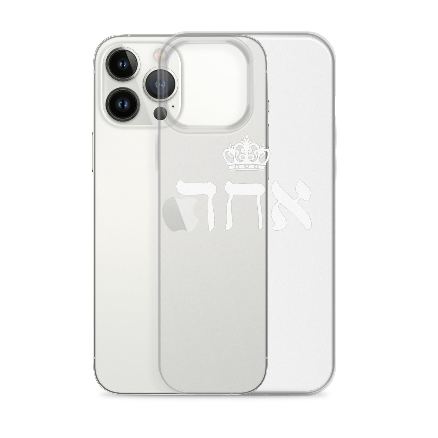 ECHAD with Crown, WHITE, Clear Case for iPhone®