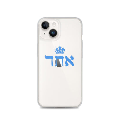 ECHAD with Crown, BLUE, Clear Case for iPhone®