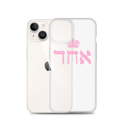 ECHAD with Crown, PINK, Clear Case for iPhone®