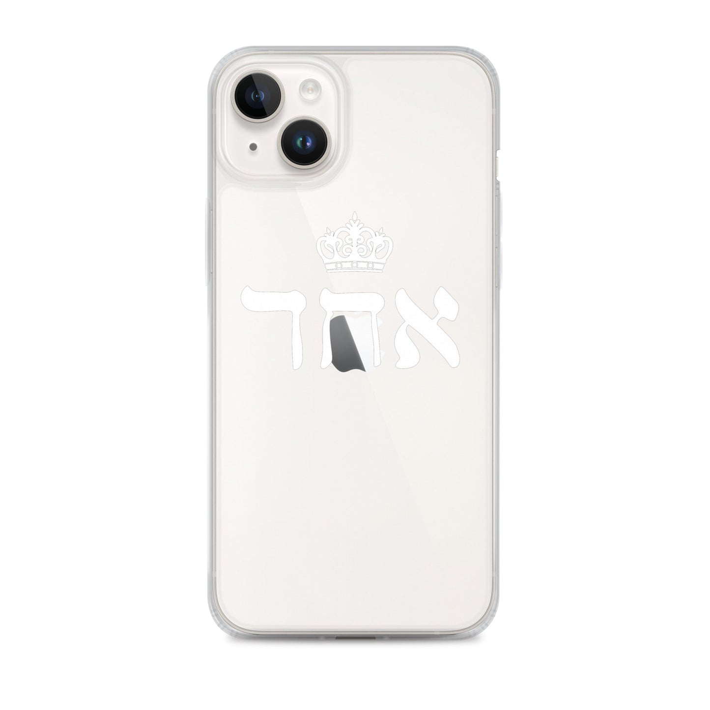 ECHAD with Crown, WHITE, Clear Case for iPhone®