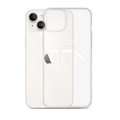 ECHAD with Crown, WHITE, Clear Case for iPhone®