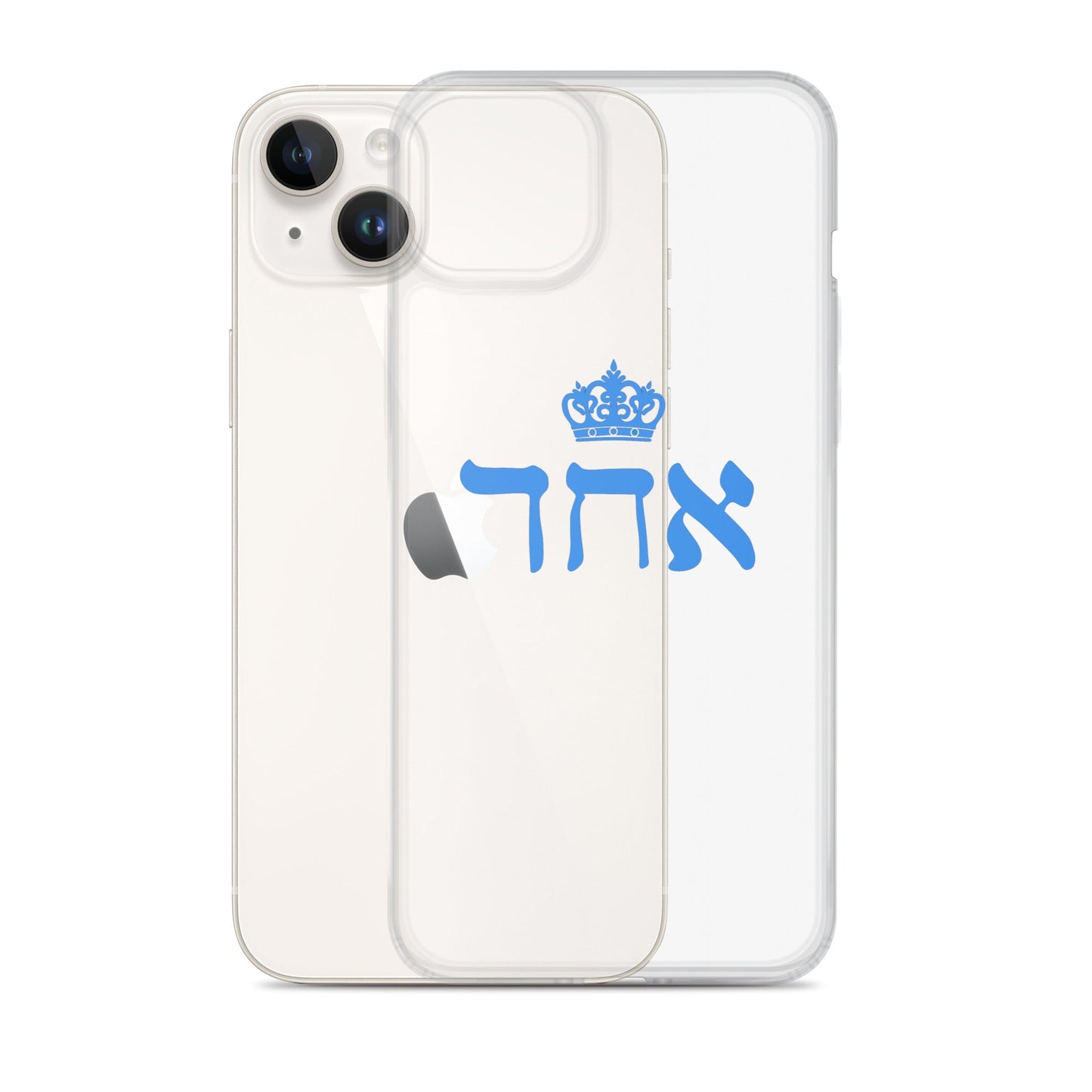 ECHAD with Crown, BLUE, Clear Case for iPhone®