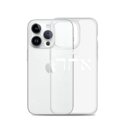 ECHAD with Crown, WHITE, Clear Case for iPhone®