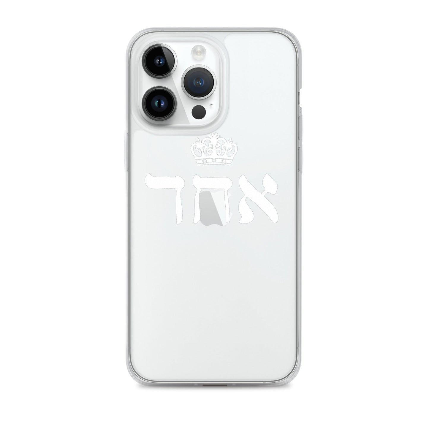 ECHAD with Crown, WHITE, Clear Case for iPhone®