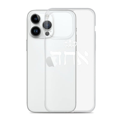 ECHAD with Crown, WHITE, Clear Case for iPhone®