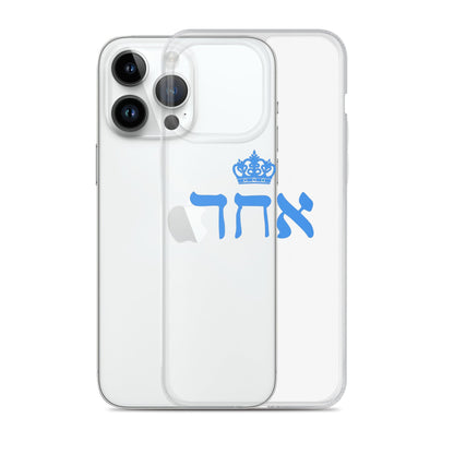 ECHAD with Crown, BLUE, Clear Case for iPhone®