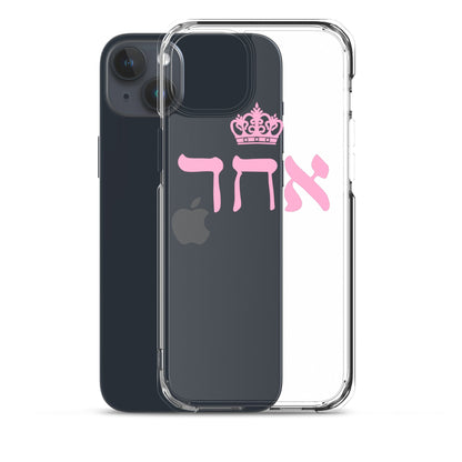 ECHAD with Crown, PINK, Clear Case for iPhone®