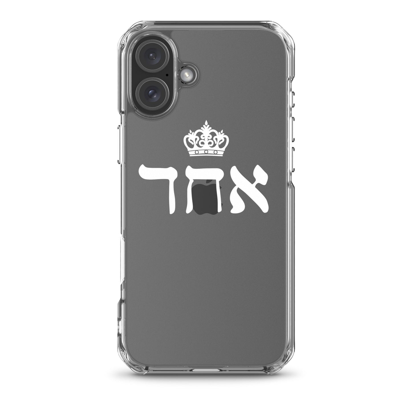 ECHAD with Crown, WHITE, Clear Case for iPhone®