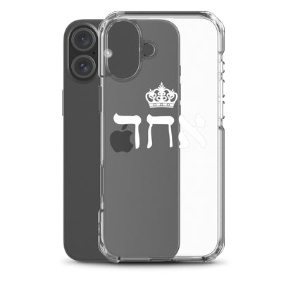 ECHAD with Crown, WHITE, Clear Case for iPhone®