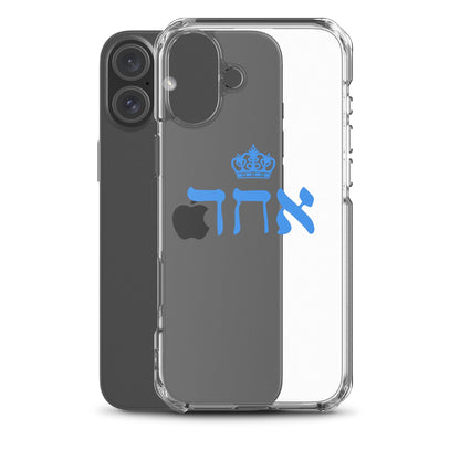 ECHAD with Crown, BLUE, Clear Case for iPhone®