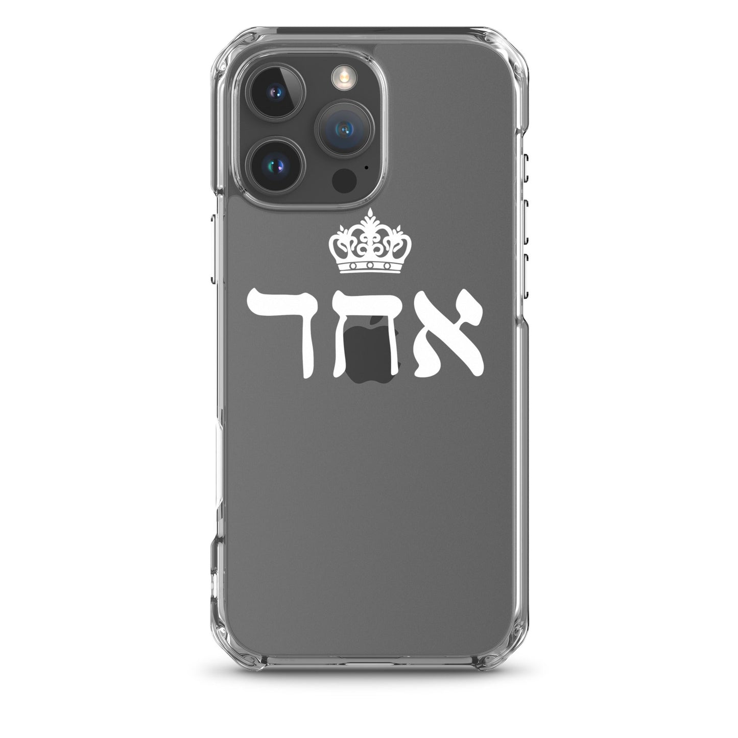 ECHAD with Crown, WHITE, Clear Case for iPhone®