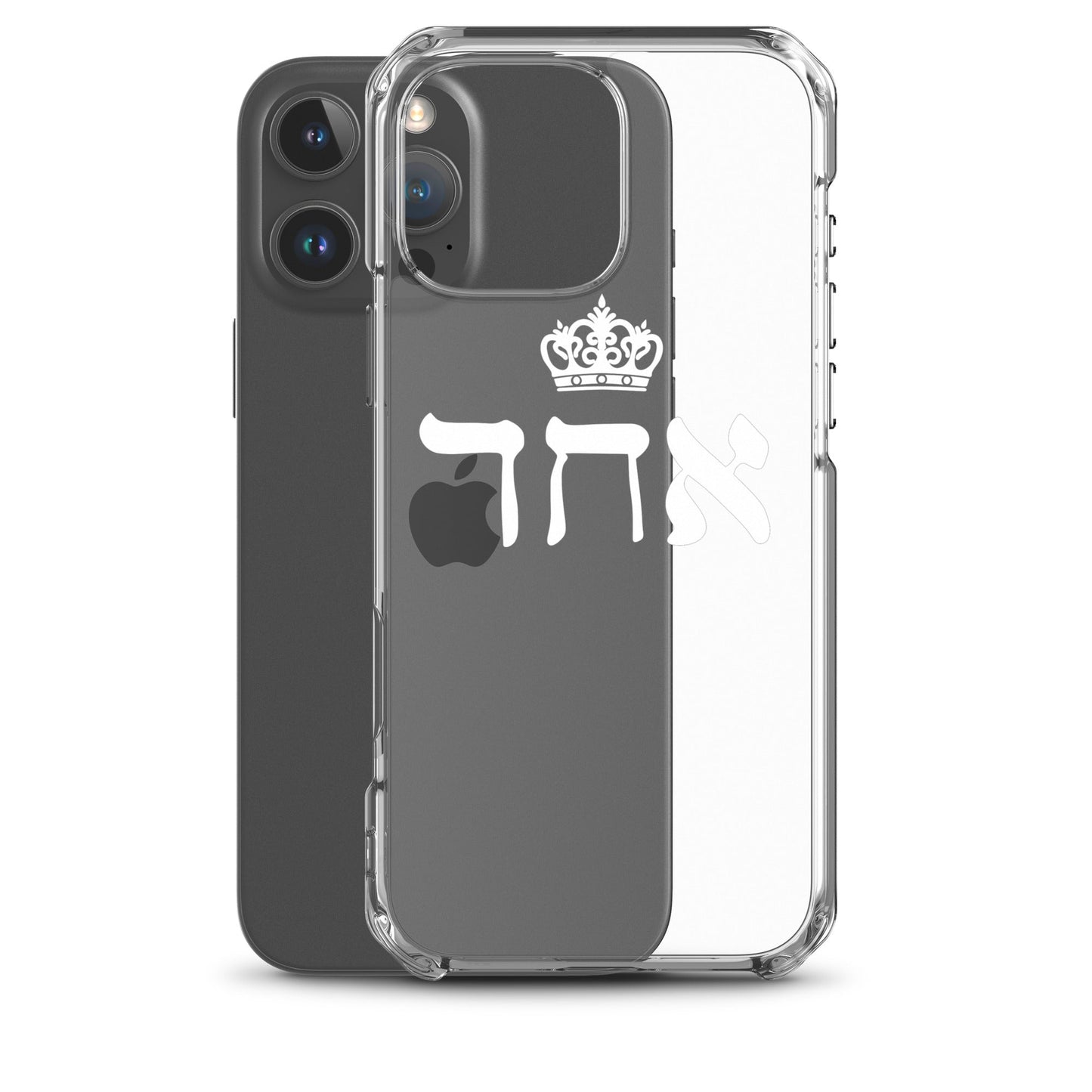 ECHAD with Crown, WHITE, Clear Case for iPhone®