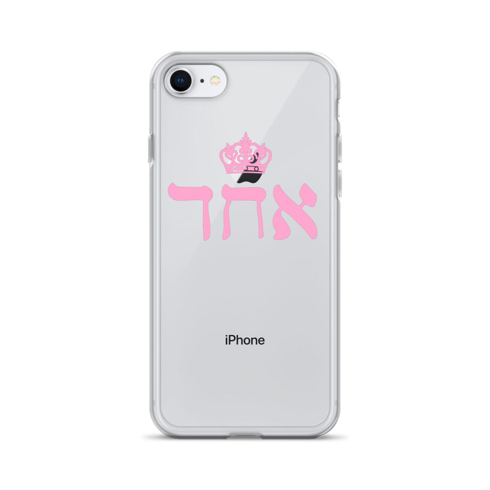 ECHAD with Crown, PINK, Clear Case for iPhone®