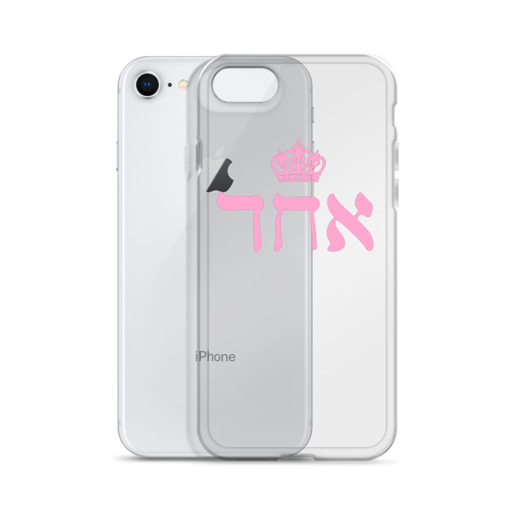 ECHAD with Crown, PINK, Clear Case for iPhone®