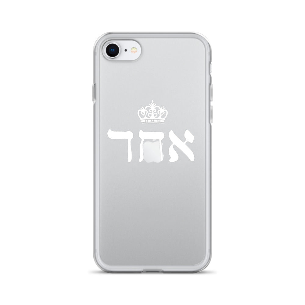 ECHAD with Crown, WHITE, Clear Case for iPhone®