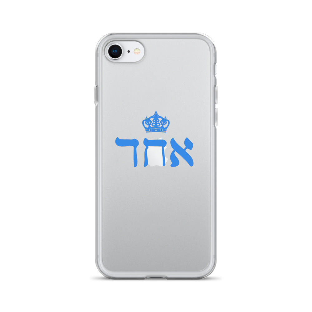 ECHAD with Crown, BLUE, Clear Case for iPhone®