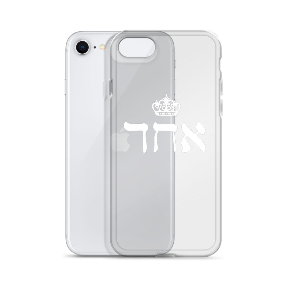 ECHAD with Crown, WHITE, Clear Case for iPhone®