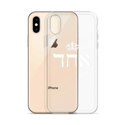 ECHAD with Crown, WHITE, Clear Case for iPhone®