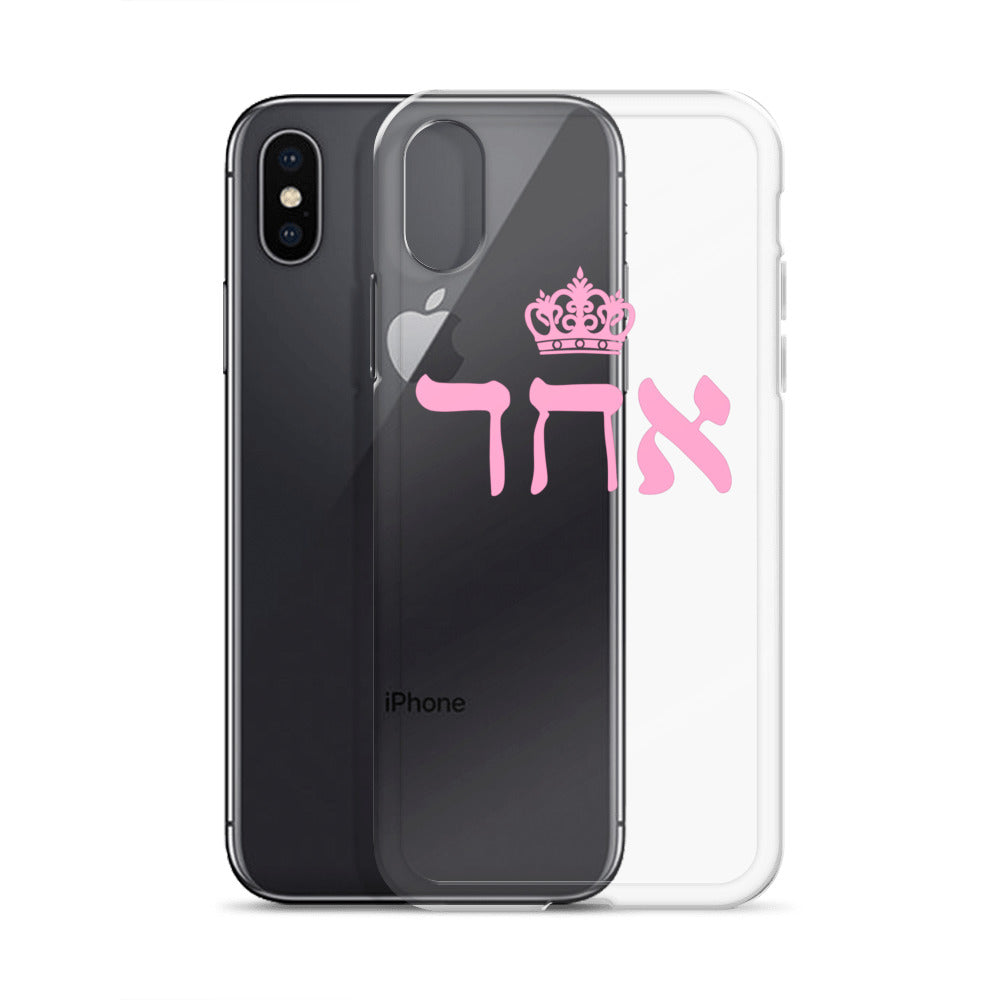 ECHAD with Crown, PINK, Clear Case for iPhone®