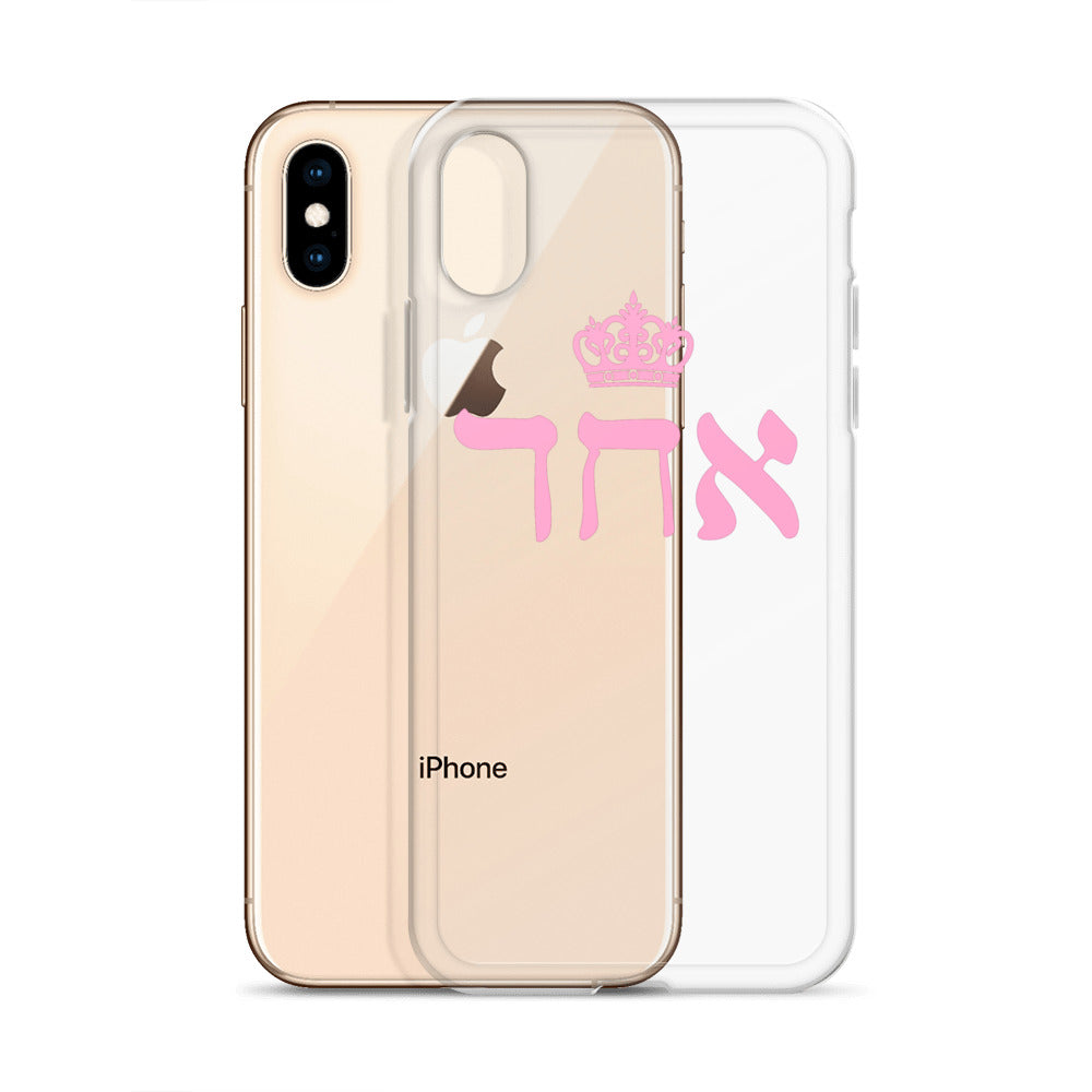 ECHAD with Crown, PINK, Clear Case for iPhone®