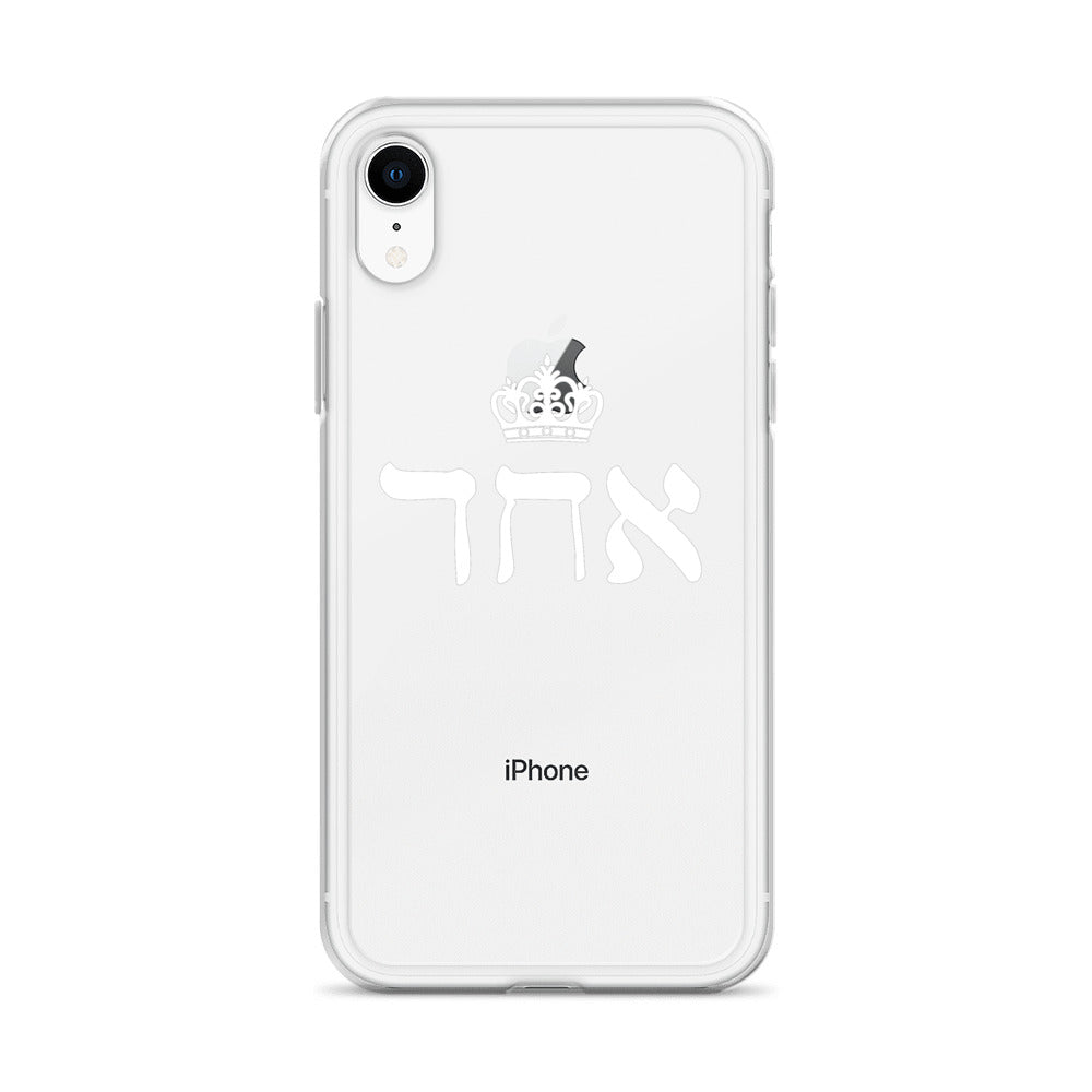 ECHAD with Crown, WHITE, Clear Case for iPhone®