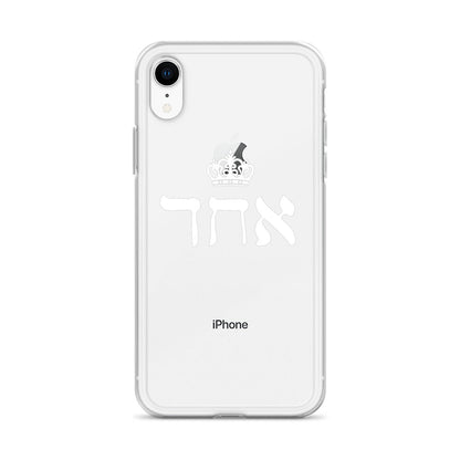 ECHAD with Crown, WHITE, Clear Case for iPhone®