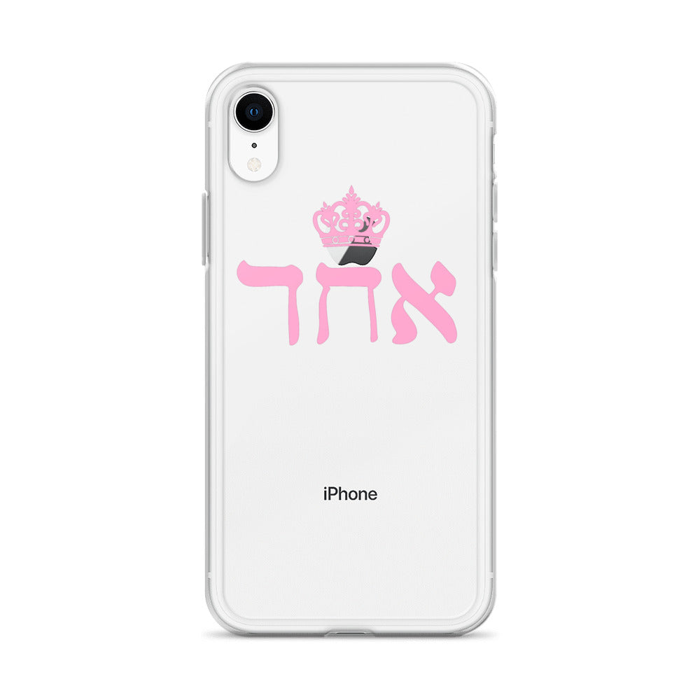 ECHAD with Crown, PINK, Clear Case for iPhone®