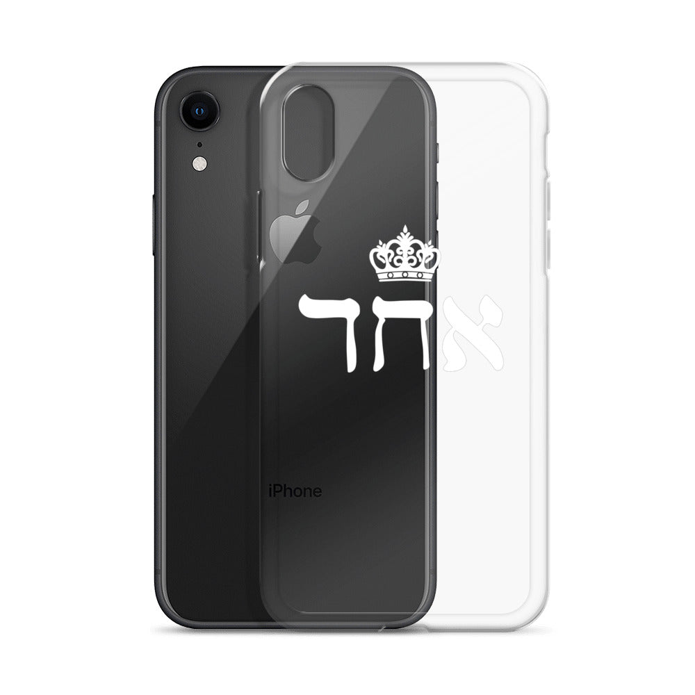 ECHAD with Crown, WHITE, Clear Case for iPhone®