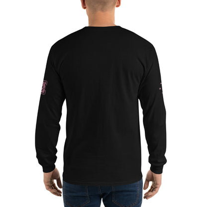 ECHAD with Crown, Black & Pink Unisex Long Sleeve Shirt