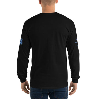 ECHAD with Crown, Black & Blue Unisex Long Sleeve Shirt