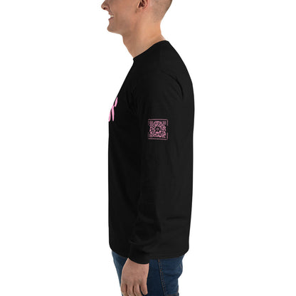 ECHAD with Crown, Black & Pink Unisex Long Sleeve Shirt