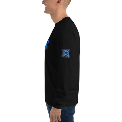 ECHAD with Crown, Black & Blue Unisex Long Sleeve Shirt