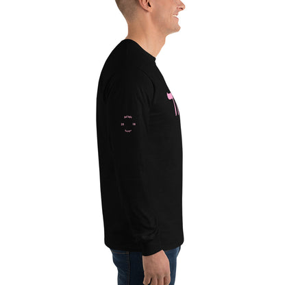 ECHAD with Crown, Black & Pink Unisex Long Sleeve Shirt