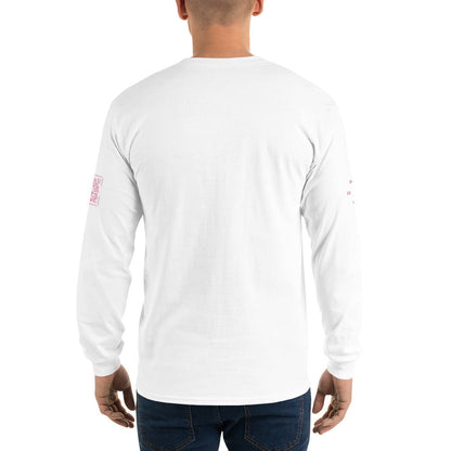 ECHAD with Crown, White & Pink Unisex Long Sleeve Shirt