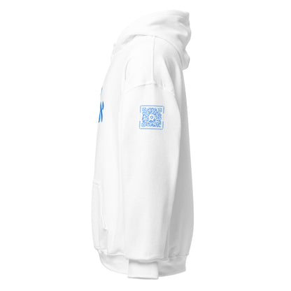 ECHAD with Crown, White & Blue Unisex Hoodie