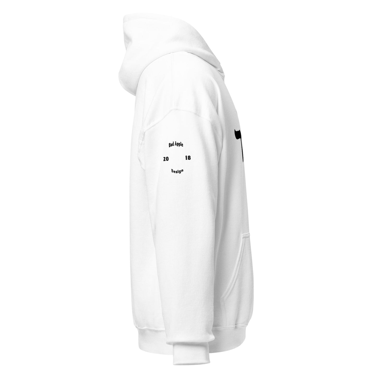 ECHAD with Crown, White & Black Unisex Hoodie