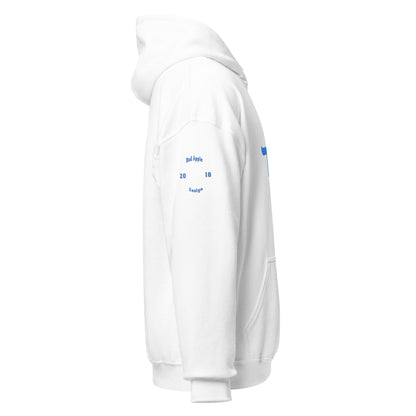 ECHAD with Crown, White & Blue Unisex Hoodie